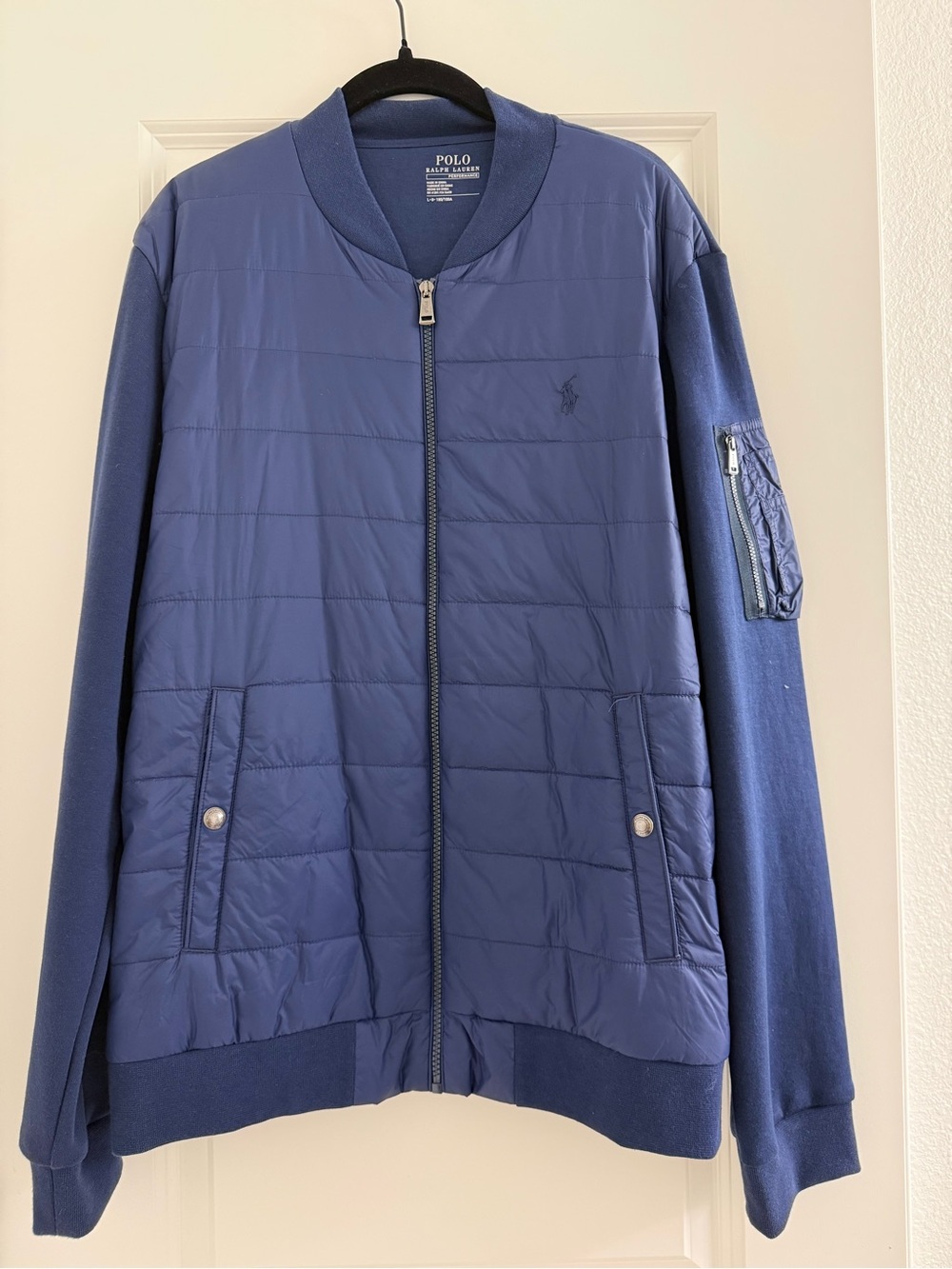 Polo by Ralph Lauren Quilted Navy Bomber Jacket